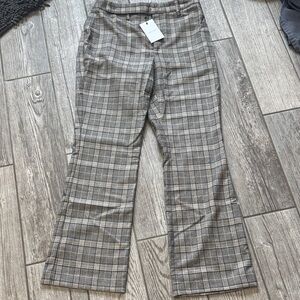 Greylin Plaid Flare Pants New with tags